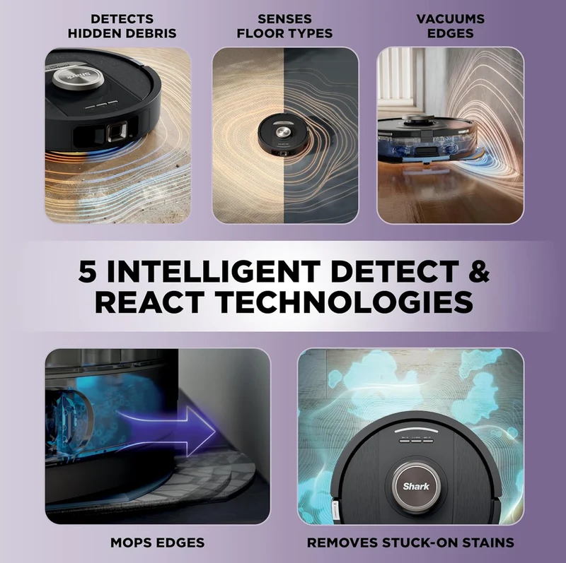 Shark Power Detect NeverTouch, Self-Empty & Self-Refill, Robot Vacuum and Mop - NEW
