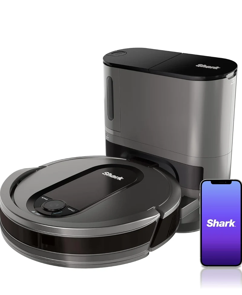 Shark AV911S EZ Robot Vacuum with Self-Empty Base, Bagless, Row-by-Row Cleaning - NEW