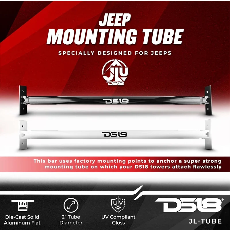 DS18 JL-Tube/WH Mounting Tube Adjustable Width 42"- 44" Tower Bar - NEW