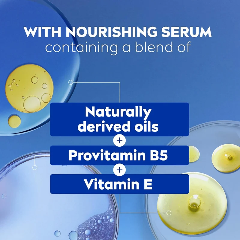 NIVEA Refreshing White Peach and Jasmine Body Wash with Nourishing Serum, Scented Body Wash for Women, Enriched with Provitamin B5 and Vitamin E, 20 Fl Oz Bottle - 3 Pack