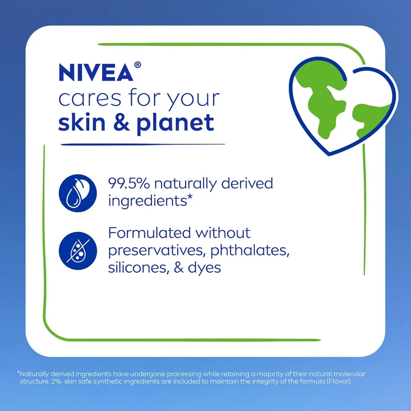 NIVEA Moisture Lip Care, Hydrating Lip Balm with Shea Butter, Nourishing Oils and Vitamin C & E, 3-in-1 Moisture, Repair and Nourish, 0.17 Oz Stick, Pack of 4
