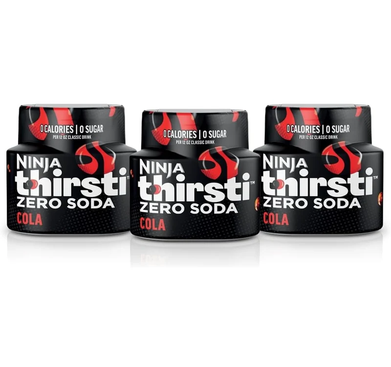 Ninja Thirsti Flavored Water Drops, ZERO SODA Cola, Classic Soda Flavors Makes 17, 12oz drinks - 3 Pack