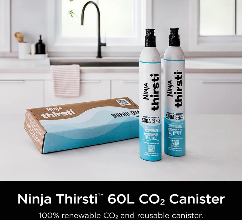 Ninja WCX02CO2 Thirsti 60L CO2 Canister (2-Pack)