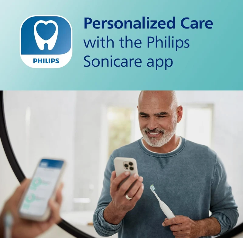 Philips Sonicare DiamondClean Smart 9300 Electric Toothbrush, Sonic Toothbrush with App, Pressure Sensor, Brush Head Detection, 4 Brushing Modes and 3 Intensity Levels - White, Model HX9903/05