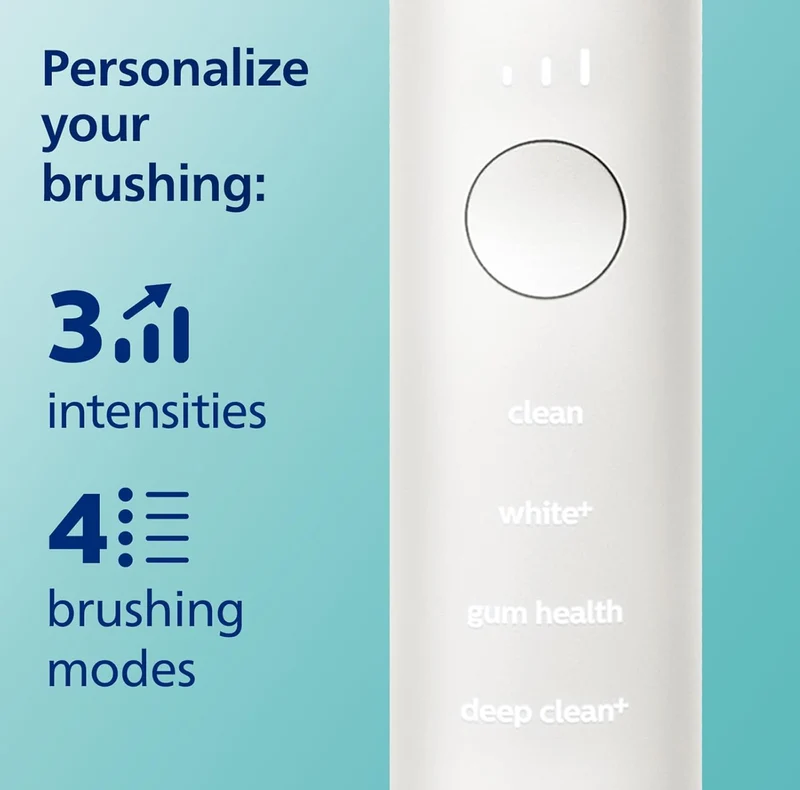 Philips Sonicare DiamondClean Smart 9300 Electric Toothbrush, Sonic Toothbrush with App, Pressure Sensor, Brush Head Detection, 4 Brushing Modes and 3 Intensity Levels - Rosegold, Model HX9903/65