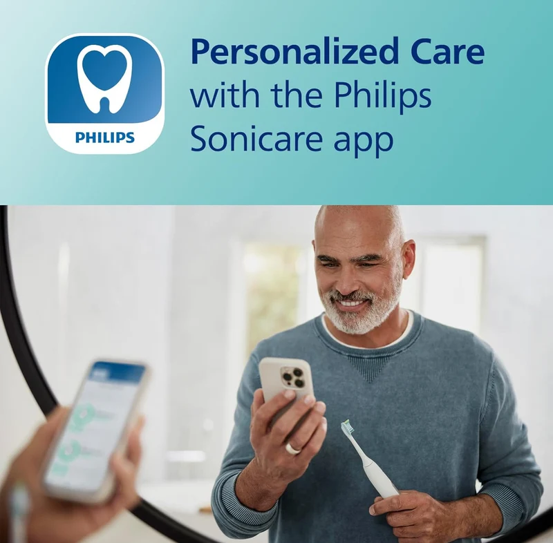 Philips Sonicare DiamondClean Smart 9300 Electric Toothbrush, Sonic Toothbrush with App, Pressure Sensor, Brush Head Detection, 4 Brushing Modes and 3 Intensity Levels - Rosegold, Model HX9903/65