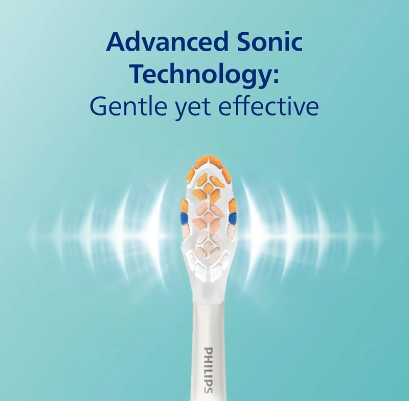 Philips Sonicare DiamondClean Smart 9300 Electric Toothbrush, Sonic Toothbrush with App, Pressure Sensor, Brush Head Detection, 4 Brushing Modes and 3 Intensity Levels - Rosegold, Model HX9903/65