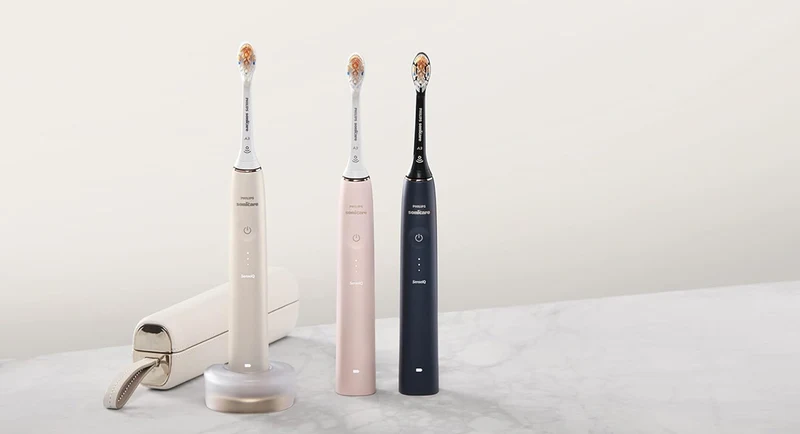 Philips Sonicare 9900 Prestige Rechargeable Electric Power Toothbrush with SenseIQ - (Pink)
