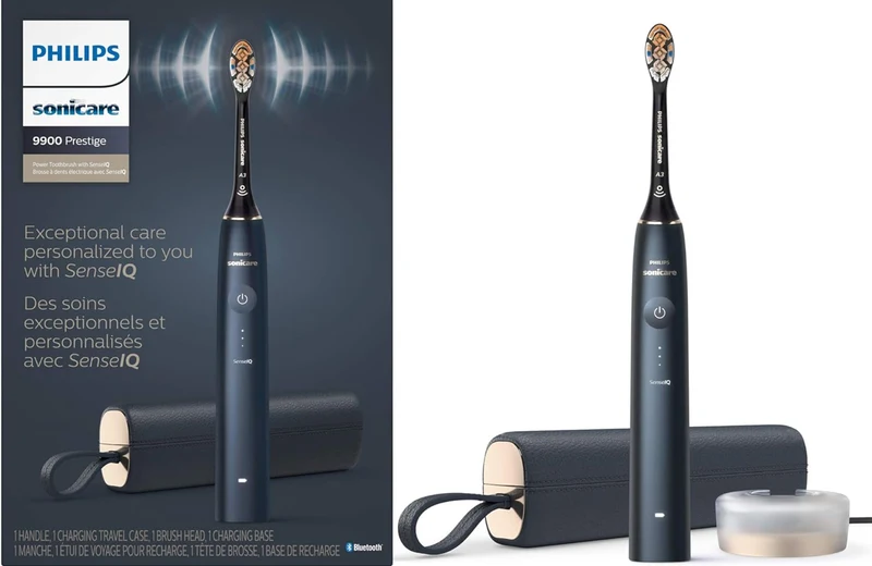 Philips Sonicare 9900 Prestige Rechargeable Electric Power Toothbrush with SenseIQ - (Midnight)