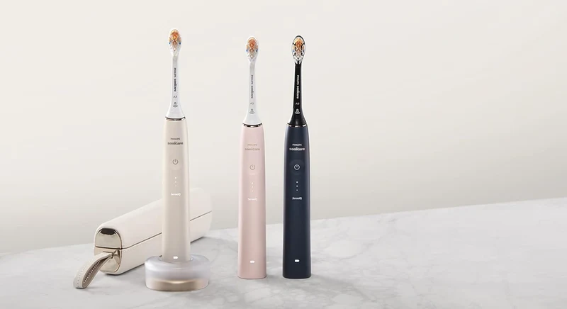 Philips Sonicare 9900 Prestige Rechargeable Electric Power Toothbrush with SenseIQ - (Champagne)