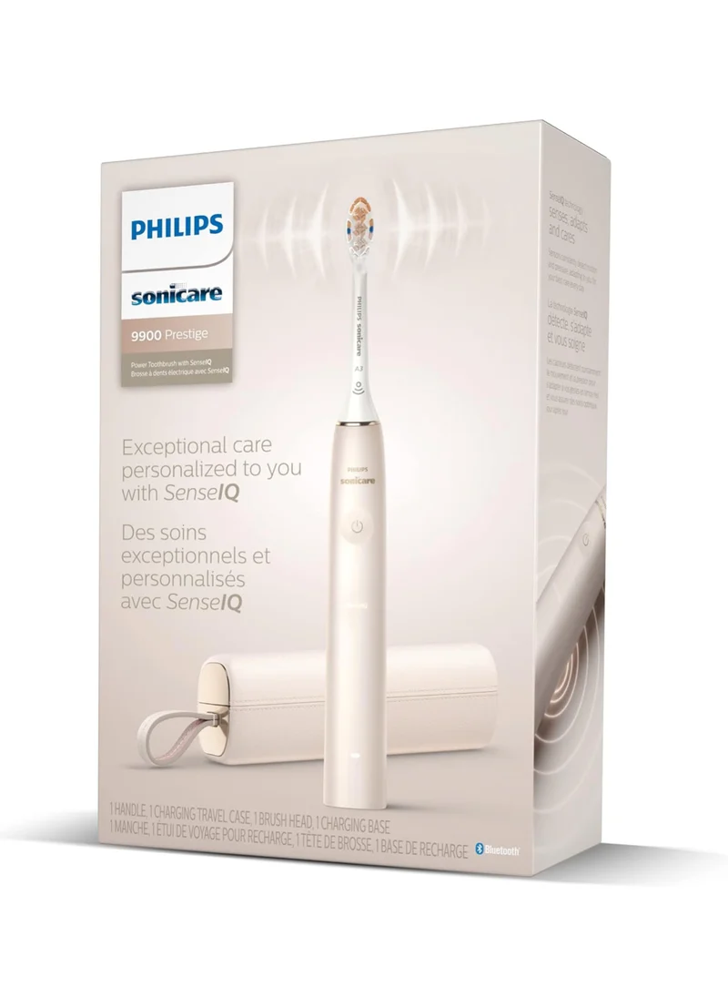 Philips Sonicare 9900 Prestige Rechargeable Electric Power Toothbrush with SenseIQ - (Champagne)