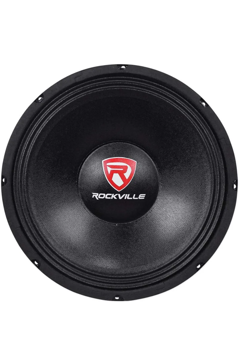 Rockville RVP12W4 600W 12" Raw DJ PA Subwoofer 4 Ohm, Kevlar Cone, High Excursion, Deep Bass, for Live Performances and Mobile DJs