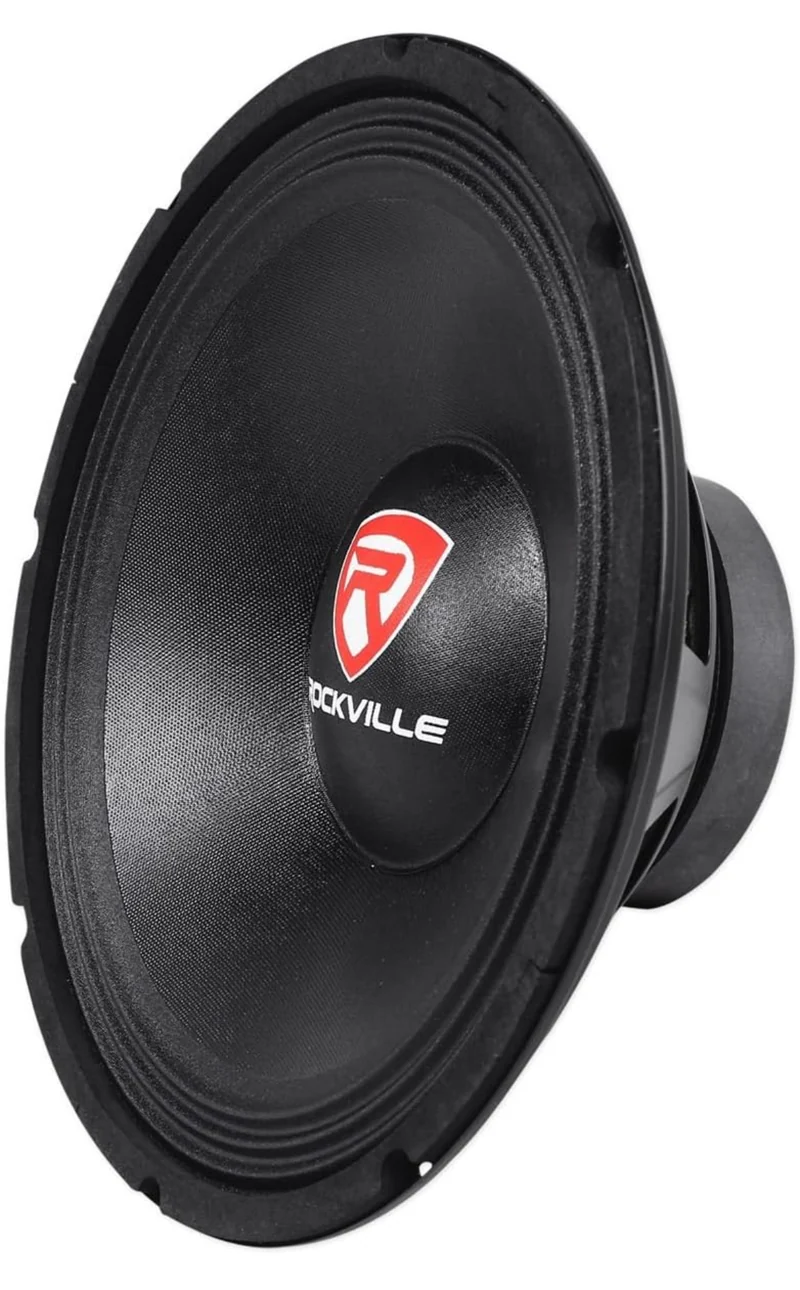 Rockville RVP12W4 600W 12" Raw DJ PA Subwoofer 4 Ohm, Kevlar Cone, High Excursion, Deep Bass, for Live Performances and Mobile DJs