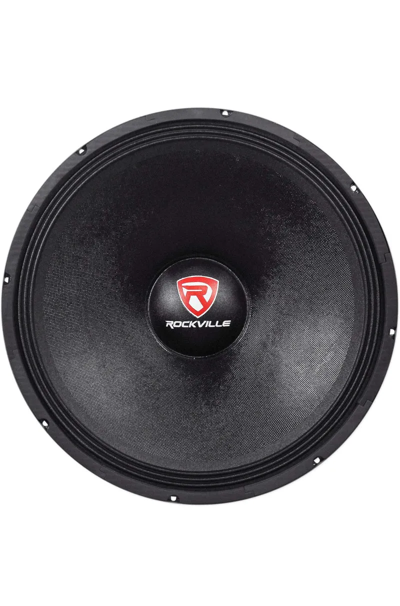 Rockville RVW1800P8 1800W 18" Raw DJ Subwoofer 8 Ohm, High Power Handling, Deep Bass Response, Durable Build, for Professional DJs and Live Sound