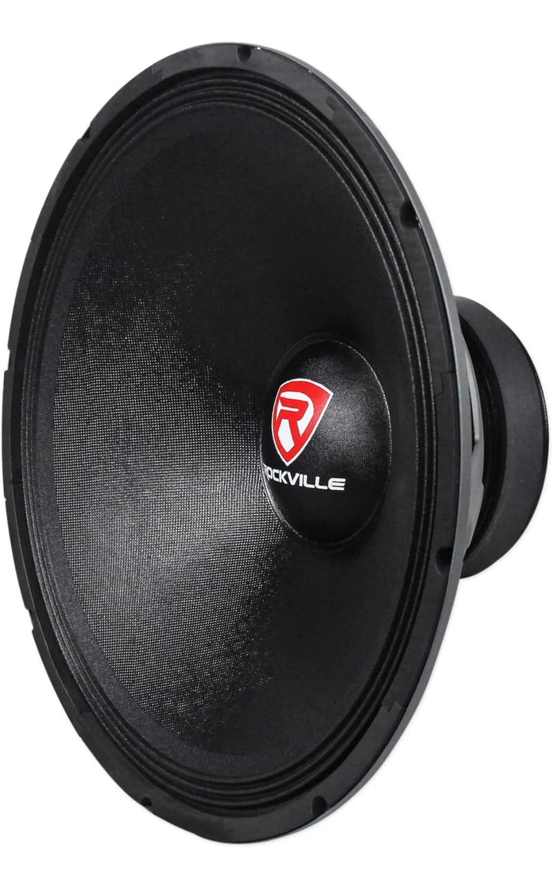 Rockville RVW1800P8 1800W 18" Raw DJ Subwoofer 8 Ohm, High Power Handling, Deep Bass Response, Durable Build, for Professional DJs and Live Sound