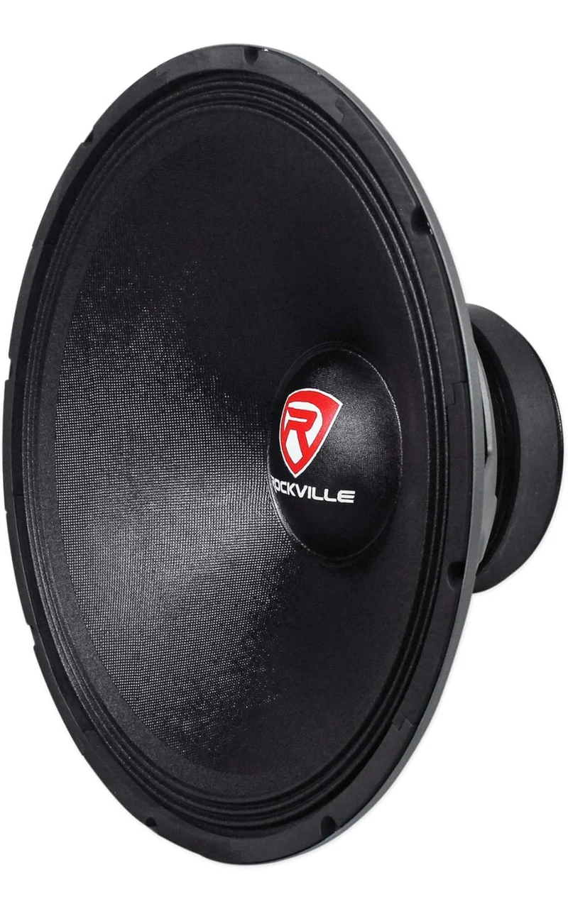 Rockville RVW1800P4 1800W 18" Raw DJ Subwoofer 4 Ohm, 107oz Magnet, High Excursion, Durable Build, for DJs and Home Theater