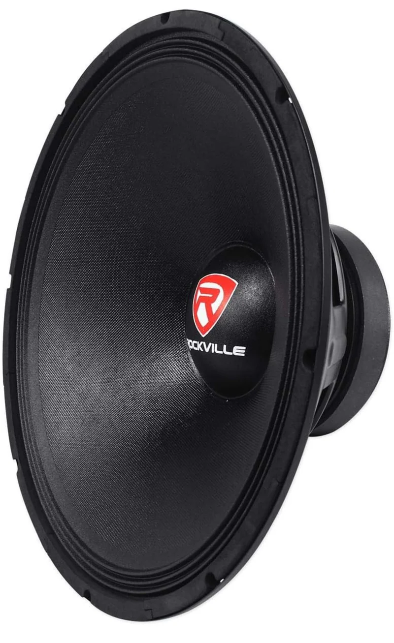 Rockville RVP18W8 1200 Watt 18" Raw DJ PA Subwoofer 8 Ohm, High-Excursion Woofer, Deep Bass, Durable Build, for Live Sound and Home Theater