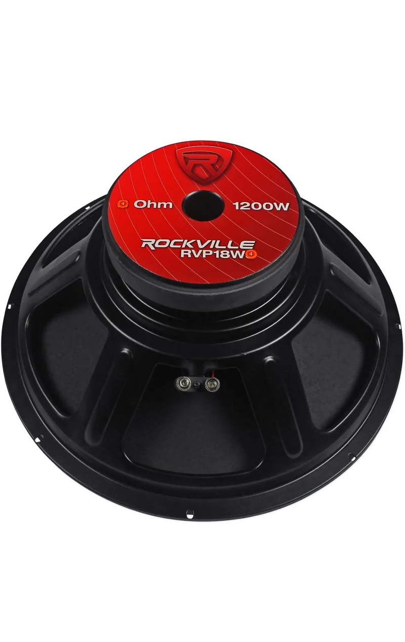 Rockville RVP18W4 1200 Watt 18" Raw Replacement DJ PA Subwoofer 4 Ohm Sub Woofer