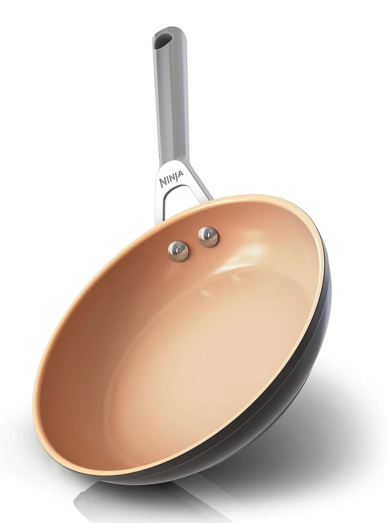 Ninja Extended Life Premium Ceramic 8" Fry Pan, Nonstick Fry Pans, Pots, PTFE Free, Healthy Cooking, Oven Safe to 550°F, Dishwasher Safe, All Stovetops & Induction Compatible, Apricot, CW90020