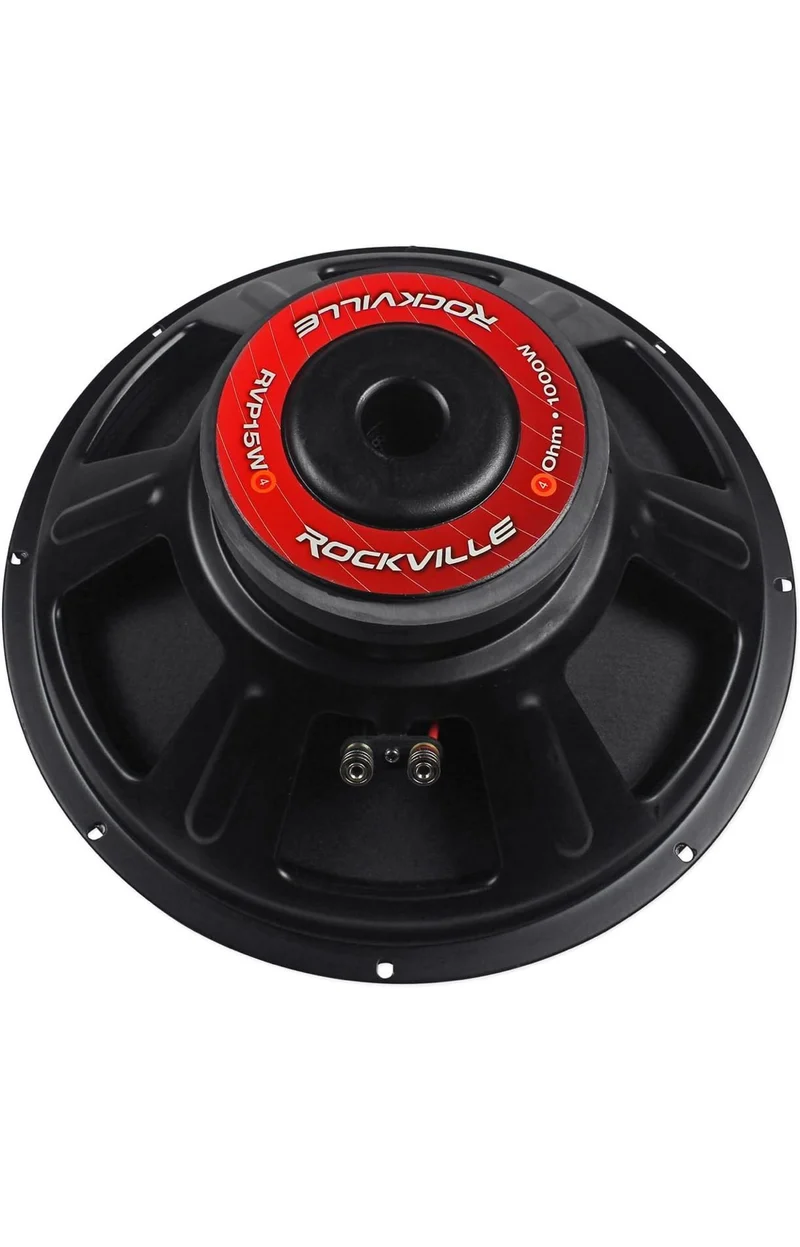 Rockville RVP15W4 1000 Watt 15" Raw DJ Subwoofer 4 Ohm Sub Woofer 51OZ Magnet Black