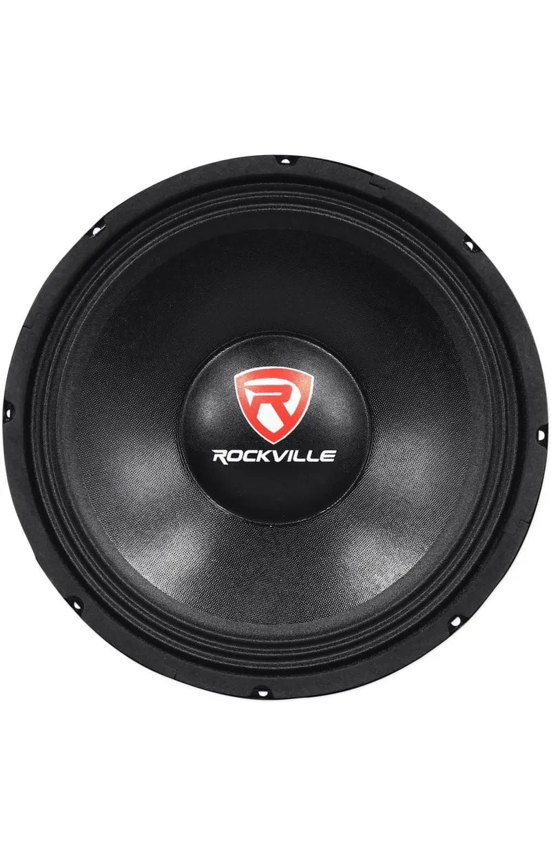 Rockville 600 Watt Raw Replacement DJ PA Subwoofer 8 Ohm Sub Woofer, 12" (RVP12W8),Black