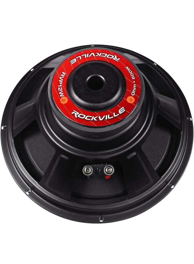 Rockville RVP12W4 600 Watt 12" Raw Replacement DJ PA Subwoofer 4 Ohm Sub Woofer