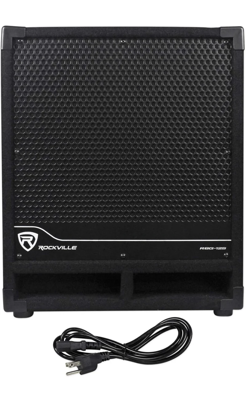 Rockville RBG12S 12" 1400 Watt Active Powered PA Subwoofer DJ/Pro+Steel Casters