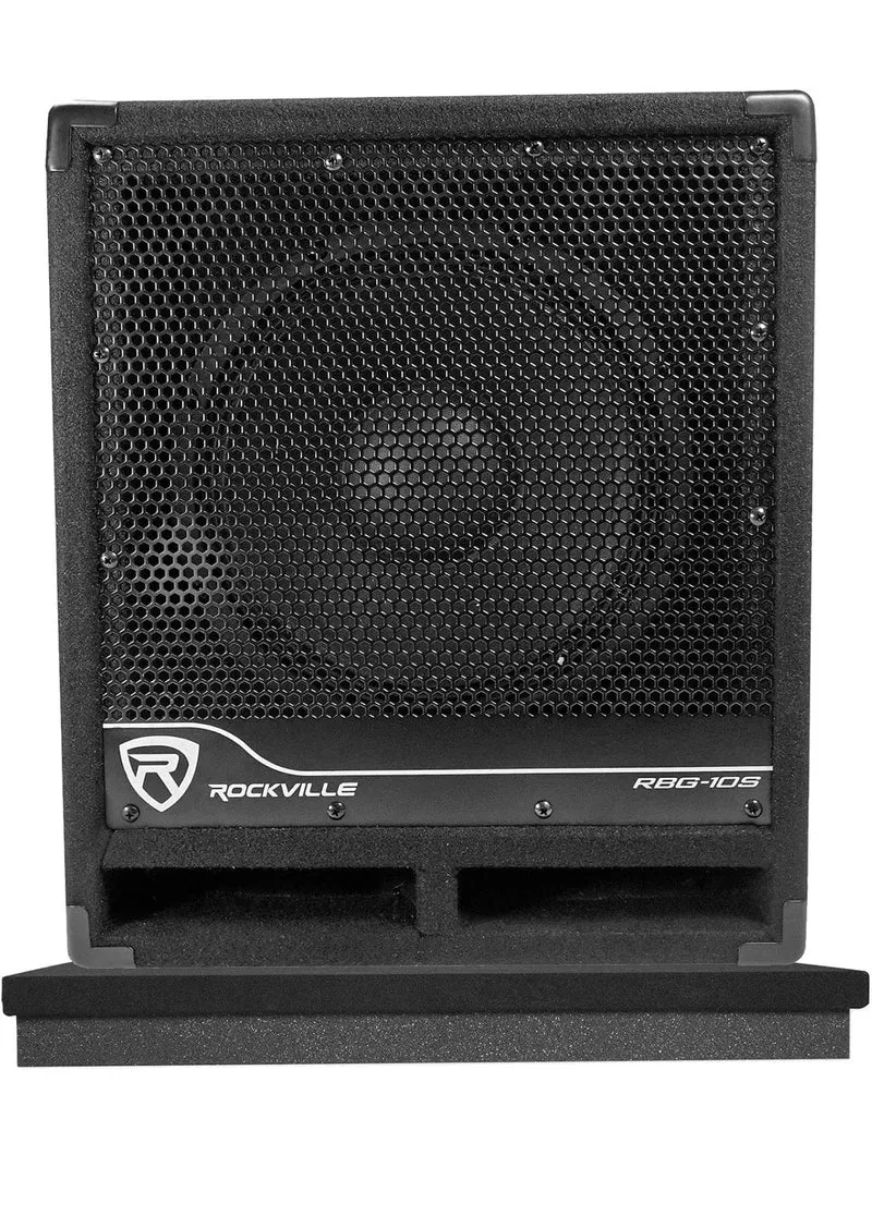 Rockville RBG10S Bass Gig 10" 1200w Powered PA Subwoofer DJ/Pro+Acoustic Riser