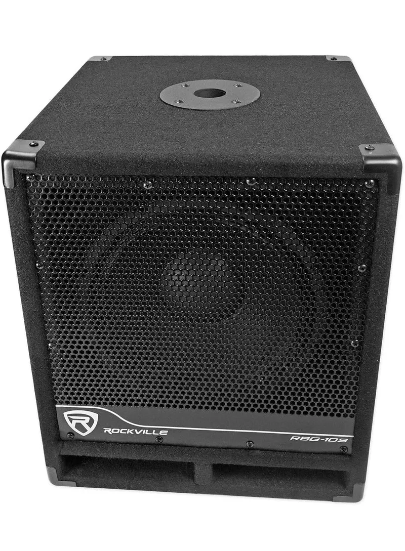 Rockville RBG10S Bass Gig 10" 1200w Powered PA Subwoofer DJ/Pro+Acoustic Riser