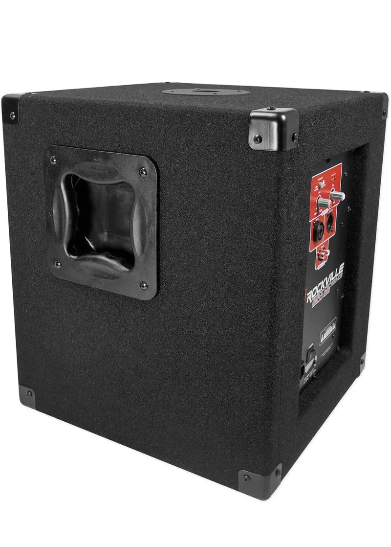 Rockville RBG10S Bass Gig 10" 1200w Powered PA Subwoofer DJ/Pro+Acoustic Riser