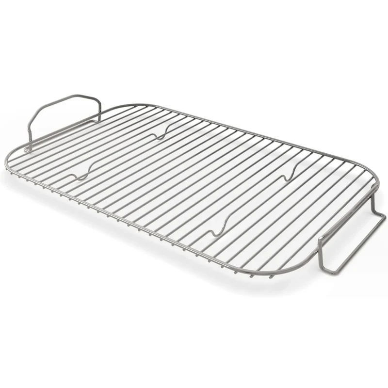 Ninja STRKXL Woodfire Roast & Smoke Rack, Compatible with OG800 and OG900 Series, Elevates Food for All-Around Charring and Smoke Absorption, Increased Airflow, Steel Smoking Rack, Silver