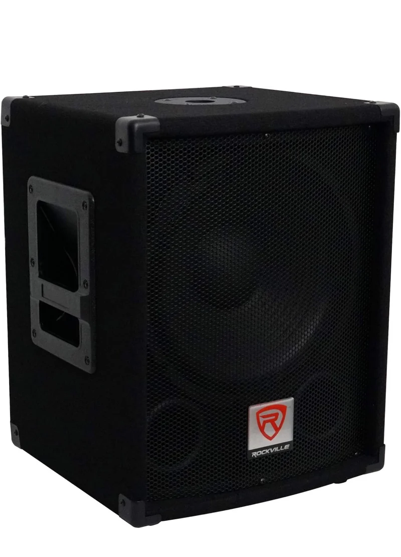 Rockville 2 SBG1124 12" 600 Watt Passive 4-Ohm Pro DJ Subwoofers,MDF/Pole Mount