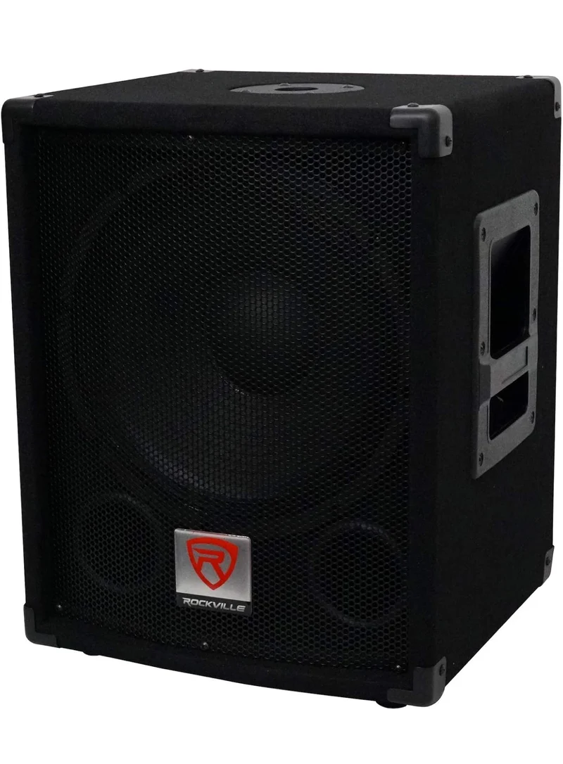 Rockville 2 SBG1124 12" 600 Watt Passive 4-Ohm Pro DJ Subwoofers,MDF/Pole Mount