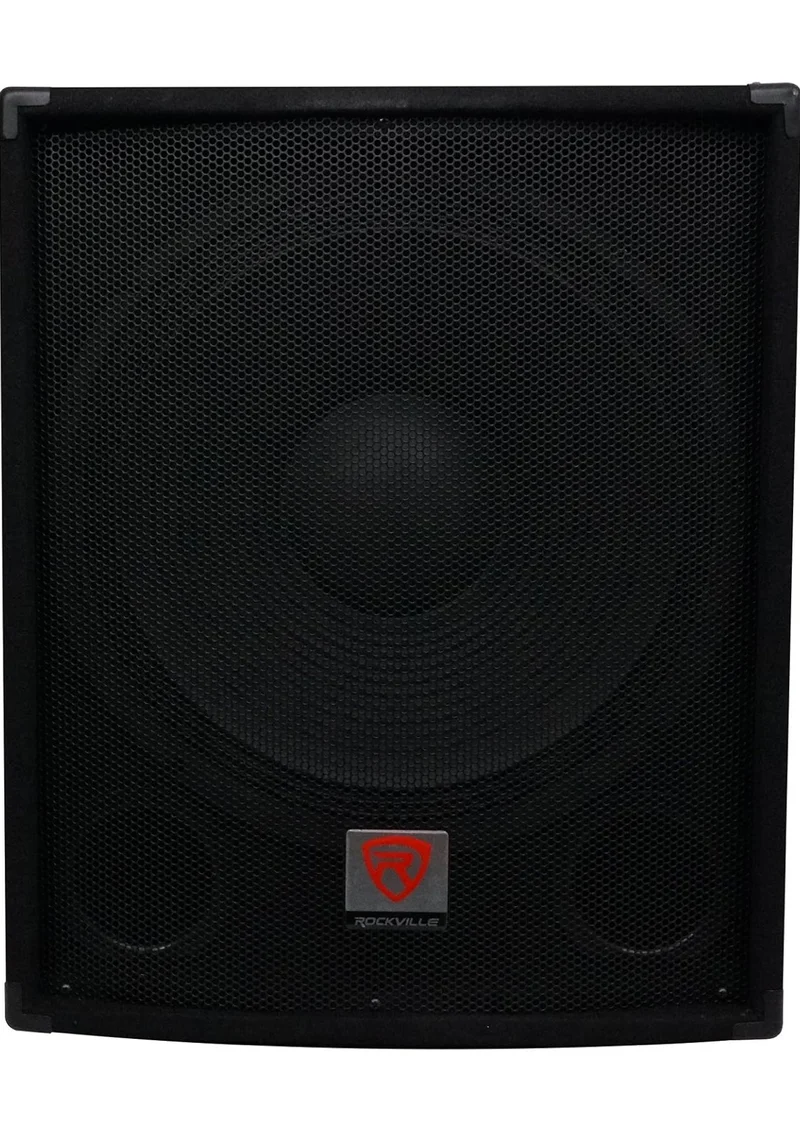 Rockville SBG1184 18" 1000 Watt Passive 4-Ohm Pro DJ Subwoofer, MDF/Pole Mount