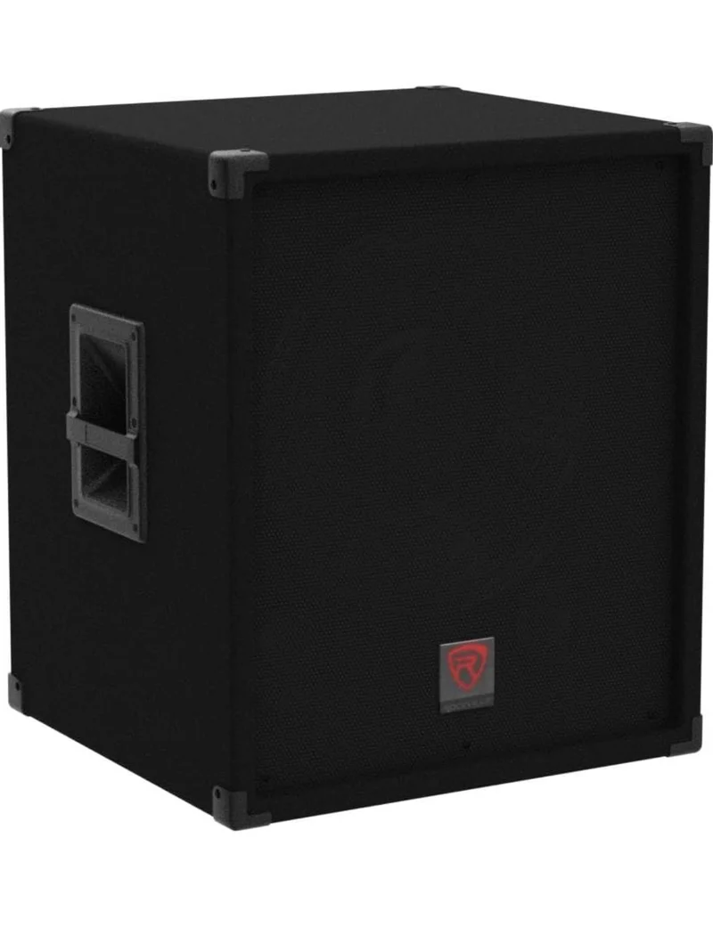 Rockville SBG1184 18" 1000 Watt Passive 4-Ohm Pro DJ Subwoofer, MDF/Pole Mount