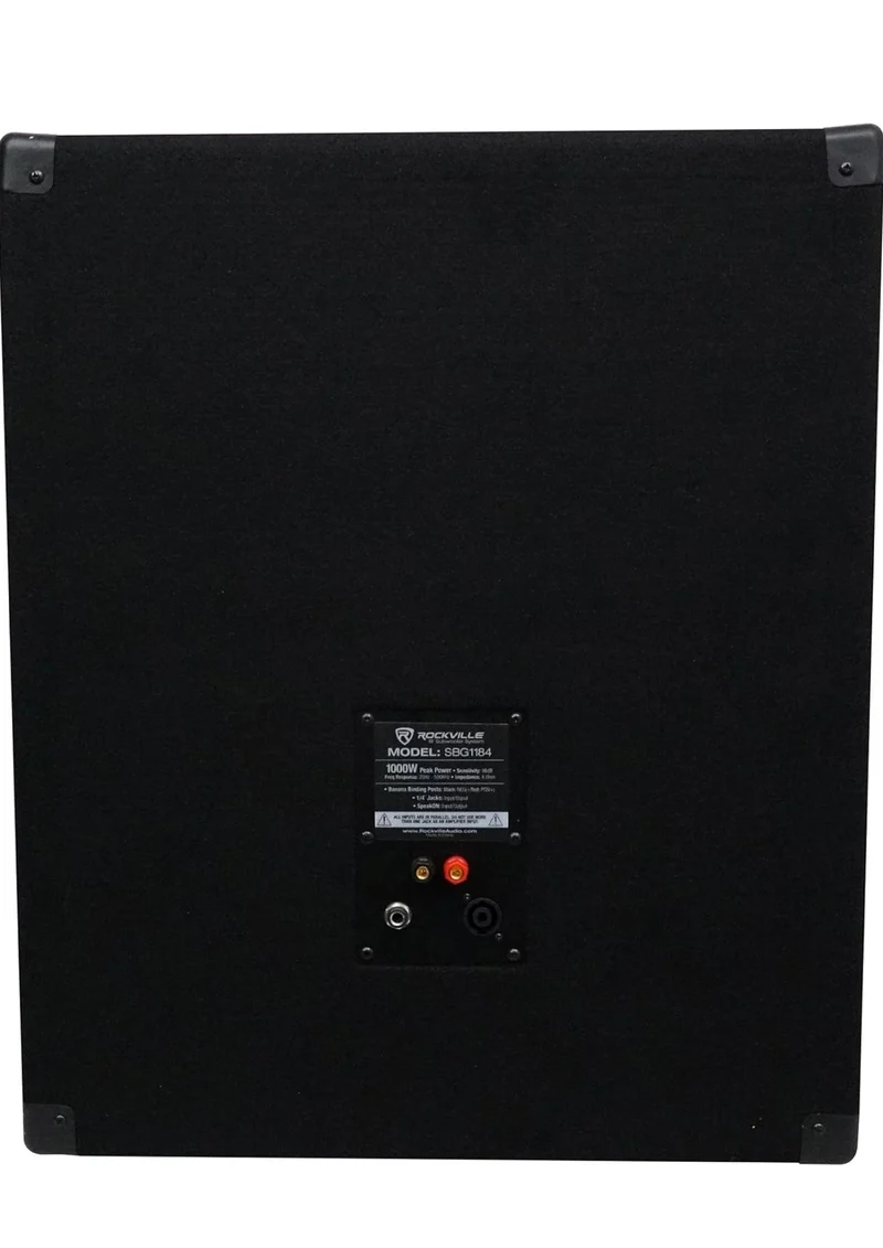 RockvilIe SBG1184 18" 1000 Watt Subwoofer Sub for Church Sound Systems
