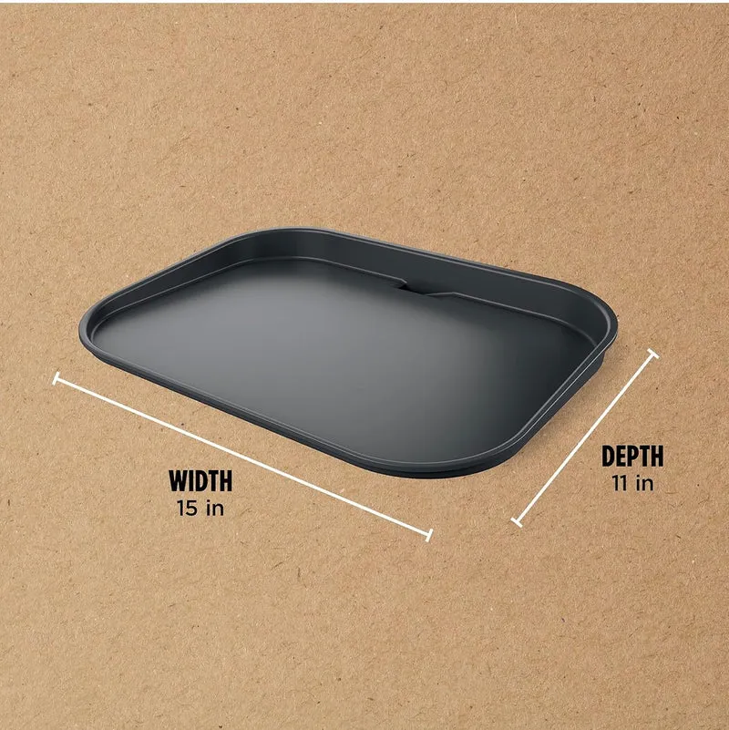 Ninja PLT Woodfire, Outdoor Flat Top Griddle Plate, Compatible with Ninja Woodfire Grills (OG700 series), Ceramic Coating, Insert, Black/Grey