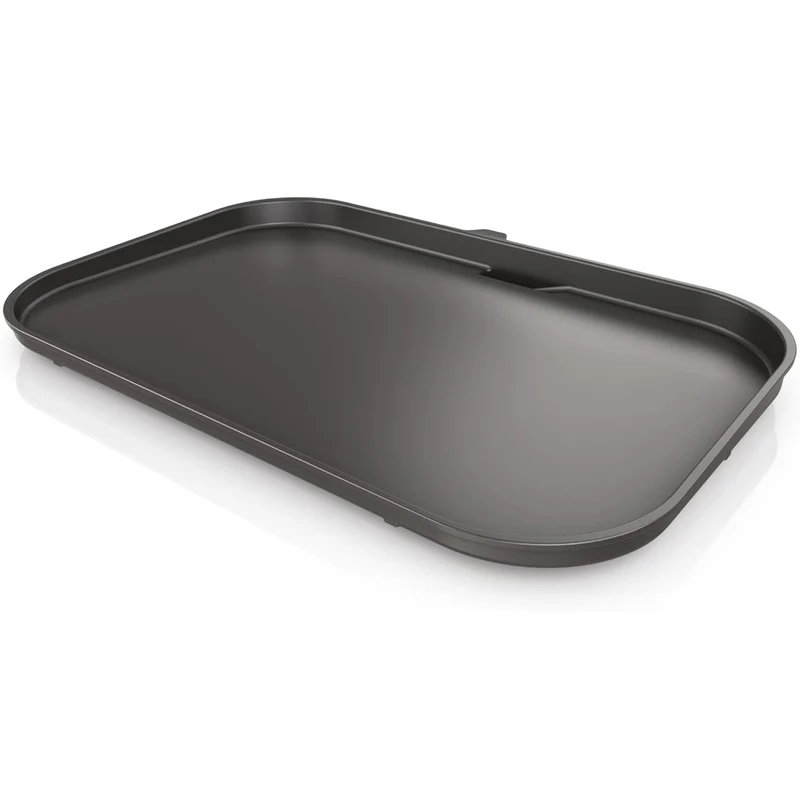 Ninja XL Woodfire Premium Griddle Plate, Compatible with OG800 and OG900 Series, Direct, Edge-to-Edge Heat, Ceramic, Nonstick, Precise Heat Control, 17.87'' x 12.35'', Black