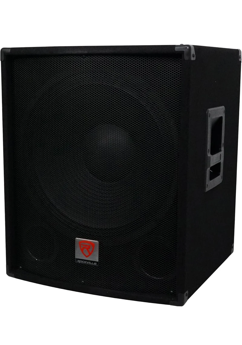 Rockville SBG1184 18" 1000 Watt Passive 4-Ohm Pro DJ Subwoofer + Steel Casters