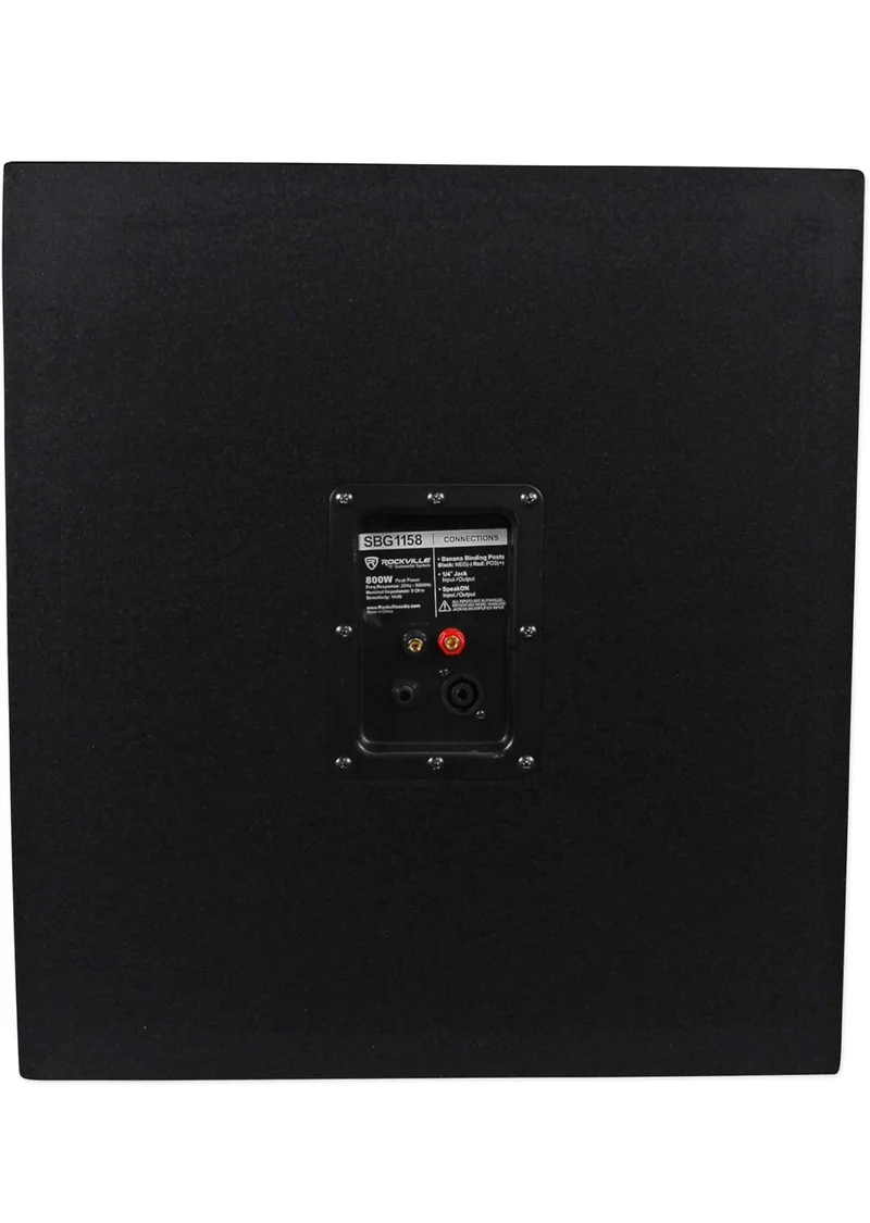Rockville (2) SBG1158 15" 800w Passive Pro DJ Live Sound Subwoofers MDF Cabinets