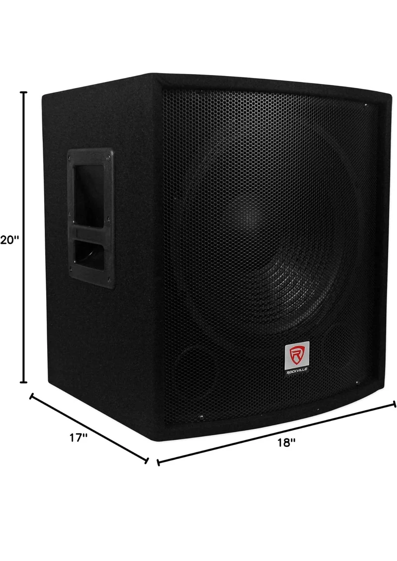 Rockville (2) SBG1158 15" 800w Passive Pro DJ Live Sound Subwoofers MDF Cabinets