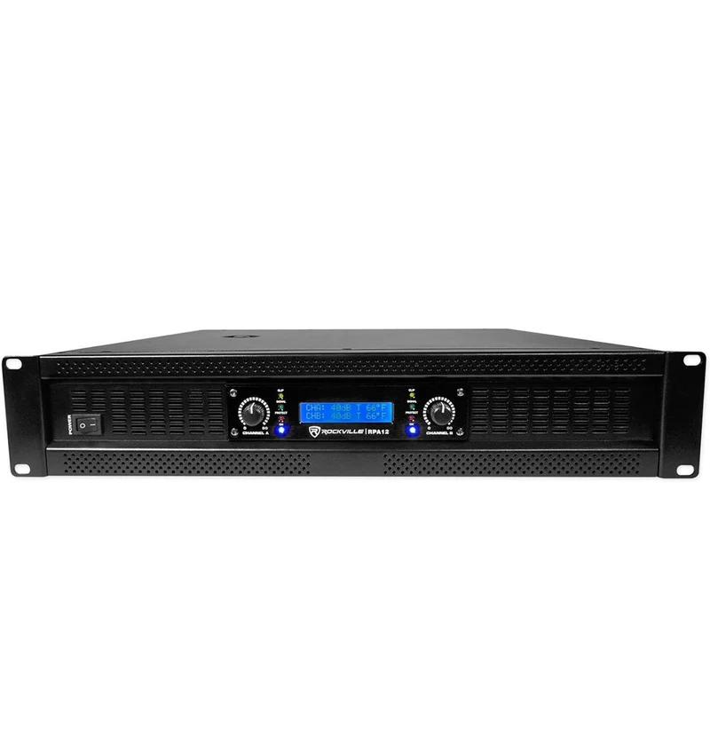 Rockville SBG1188 18" Pro DJ PA Subwoofer Sub+5000w 2-Channel Amplifier+Cable