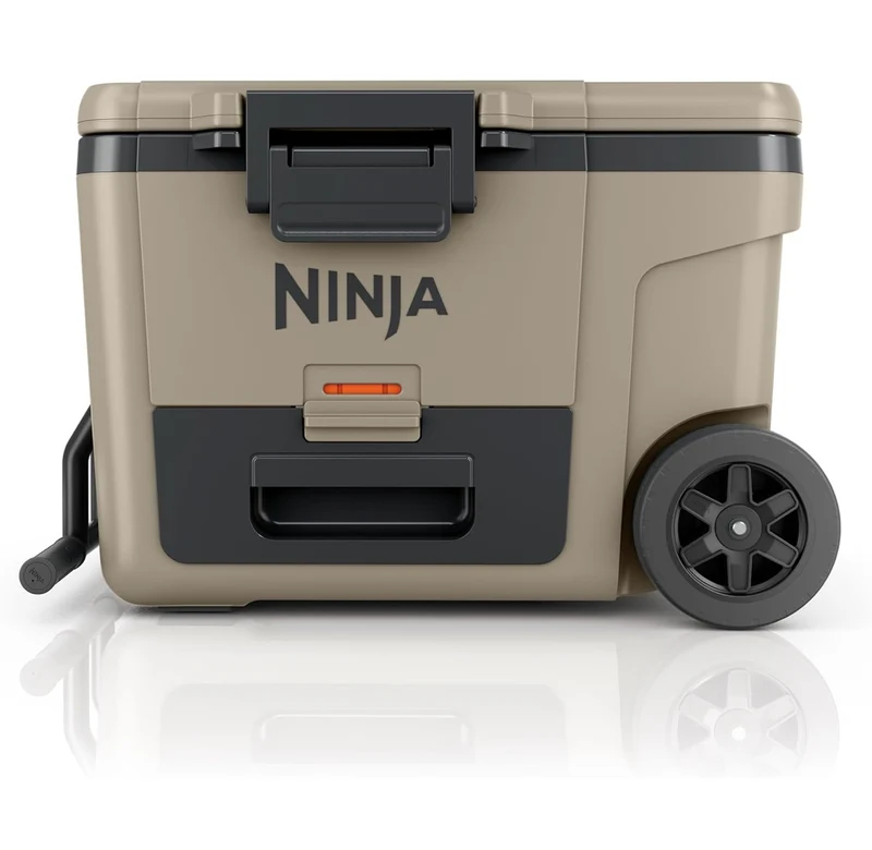 Ninja Cooler FrostVault 45QT Cooler with Wheels Insulated with Temp Dry Storage Drawer Keeps Ice Cold for Days - Birch Biege (FB245BL)