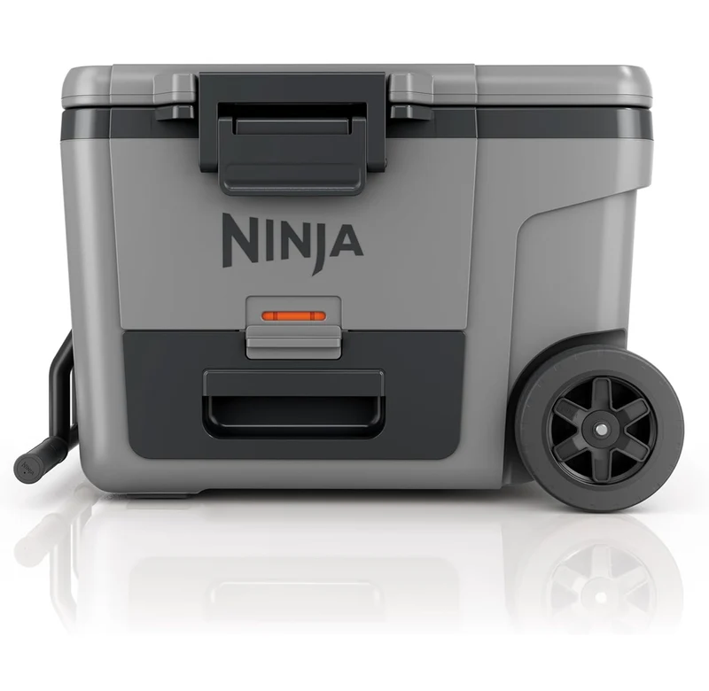 Ninja Cooler FrostVault 45QT Cooler with Wheels Insulated with Temp Dry Storage Drawer Keeps Ice Cold for Days - State Gray (FB245BL)