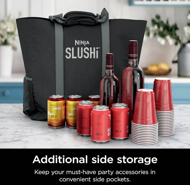 Ninja SLUSHi Travel Party Tote, Compatible with FS300 Series and FS299 - Black