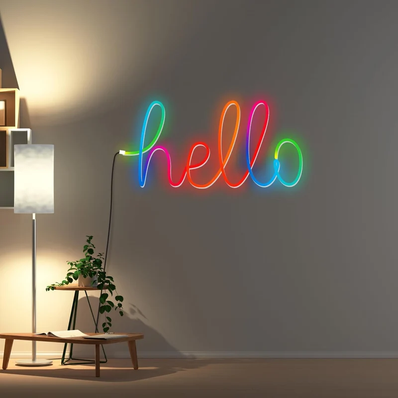 Monster Smart Neon LED Light Strip, 16.4 Ft RGB+IC Wi-Fi LED Rope Light, Water Resistant for Outdoor & Indoor, Compatible with Alexa Google Home & Siri, App & Voice Control, Sound Reactive, Flexible