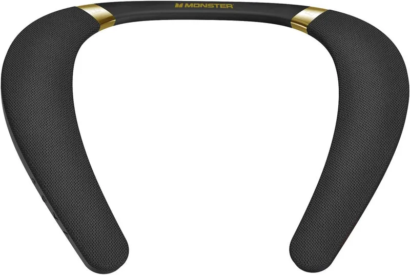 Monster Boomerang Neckband Bluetooth Speaker, Neck Wireless Wearable Speaker with 12H Playtime, True 3D Stereo Sound, Portable Soundwear, IPX7 Waterproof, for Home Sport Outdoor