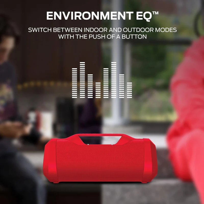 Monster Blaster 3.0 Portable Speaker, 120W Wireless Bluetooth Speaker, IPX5 Rechargeable Waterproof Bluetooth Speaker with USB Charge Out & Aux Input