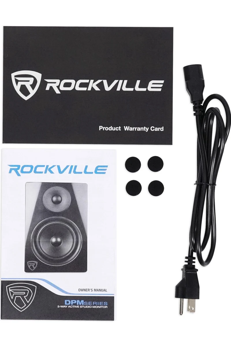 Rockville 5.25" 2-Way 150W Wood Active/Powered Studio Monitor Speaker (DPM5C)