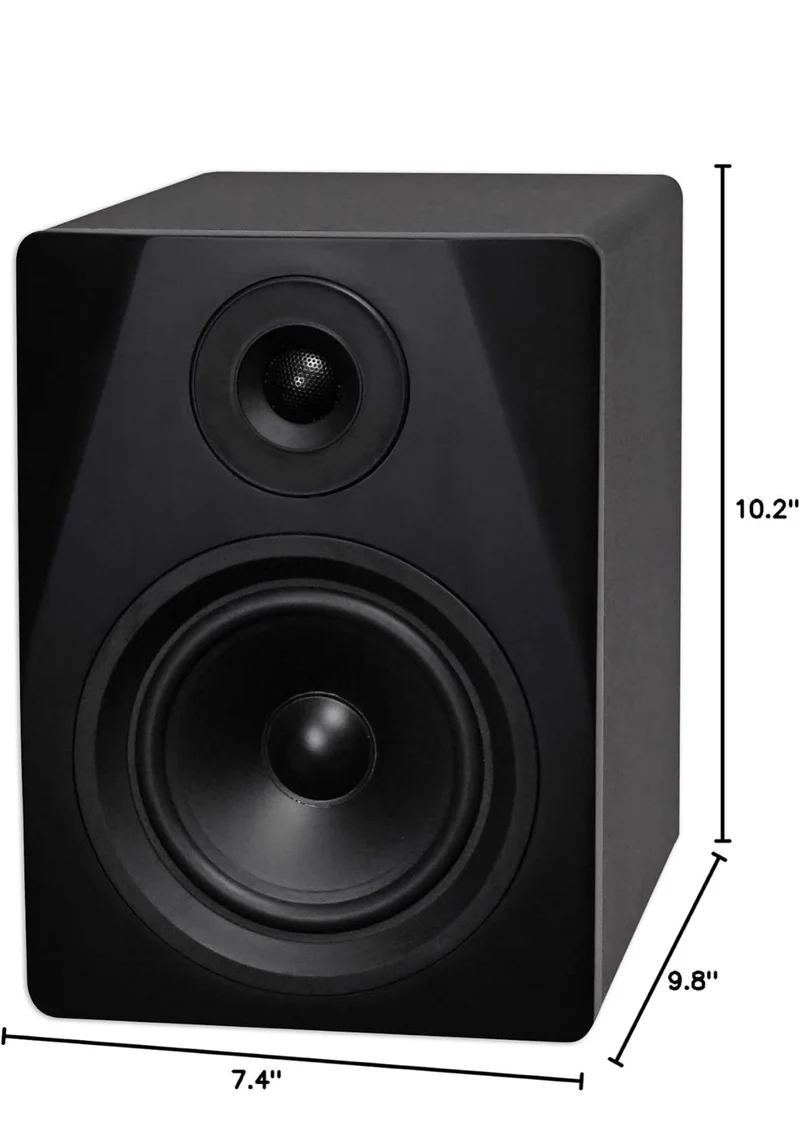 Rockville DPM5B 5.25" 2-Way 150W Black Active/Powered Studio Monitor Speaker